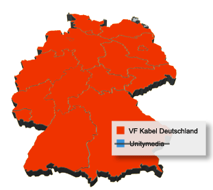 Aufteilung der Kabelanbieter in Deutschland