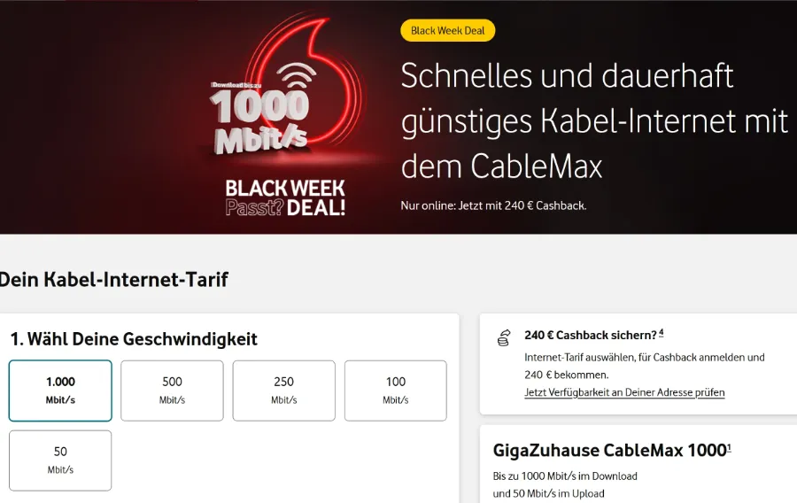 Cable Max Aktion