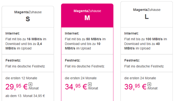 Magenta Zuhause Neue Vdsl Tarife Von Der Telekom