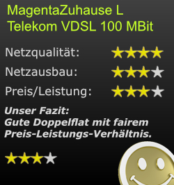 Unser Preisleistungstipp der Telekom VDSL-Tarife Preis-Leistungstipp der Redaktion für VDSL von der Telekom